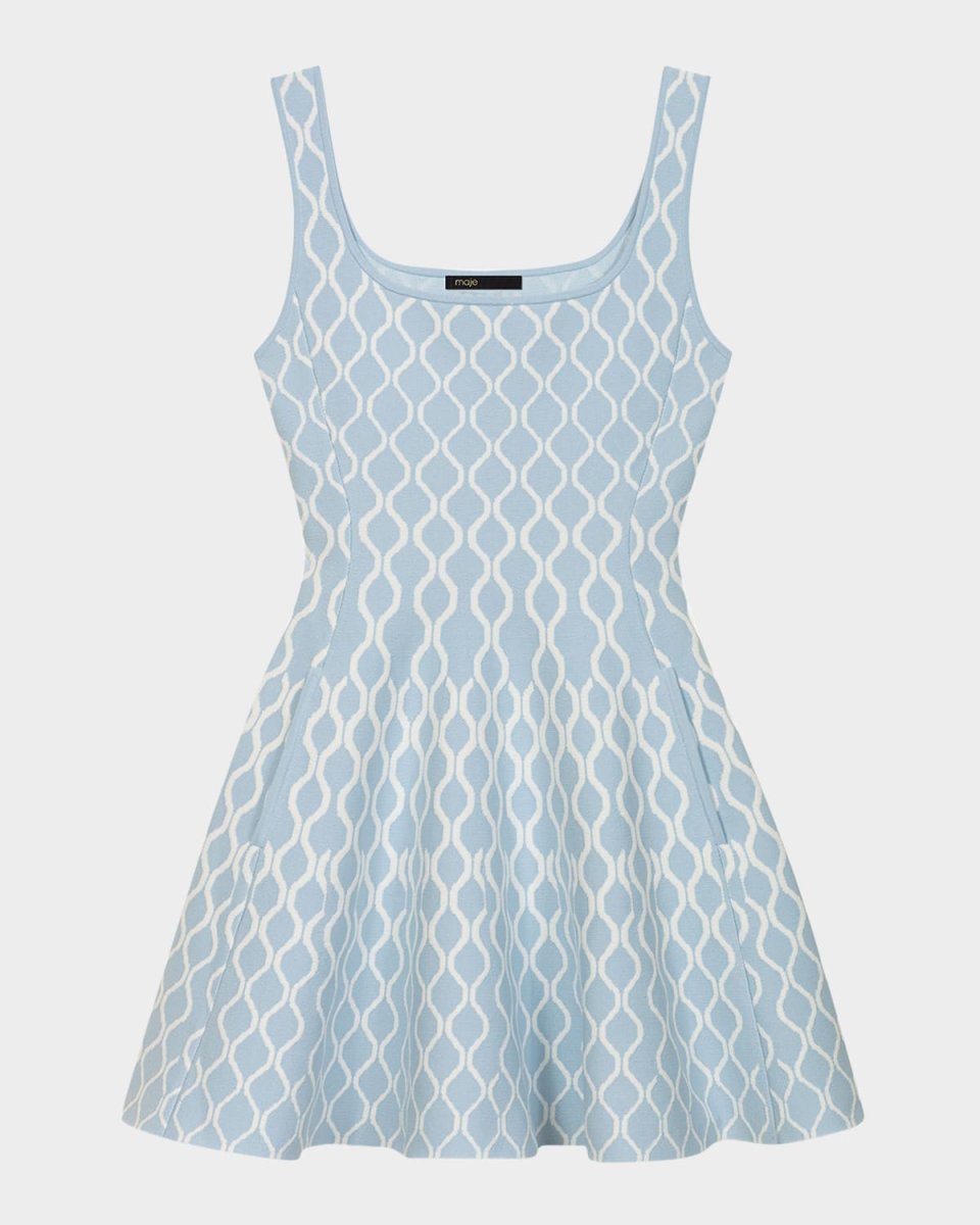 Russel Wave Knit Mini Dress